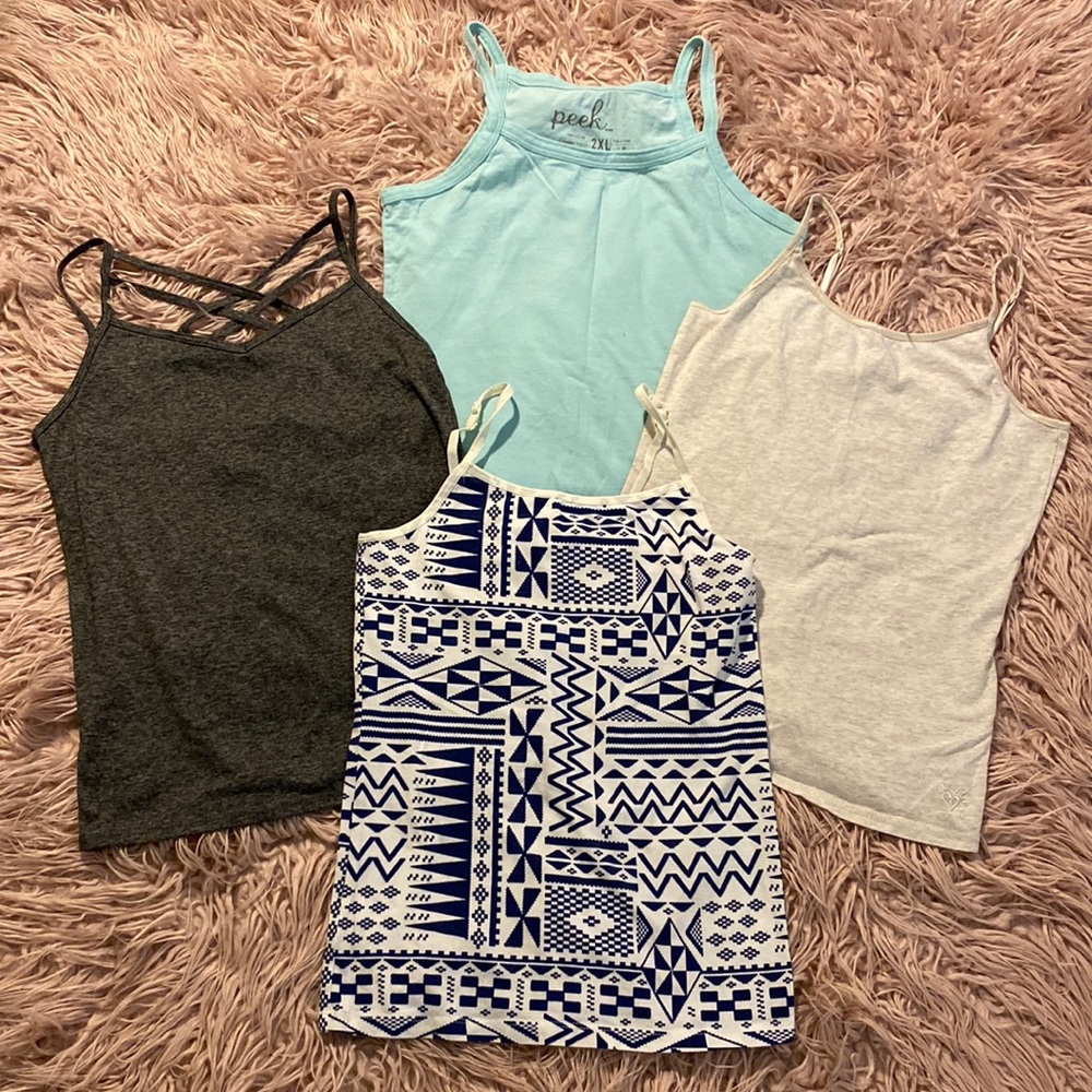 BUNDLE of 4 Girls Tank Bundle-Multi Brands-Epic Threads, Justice,